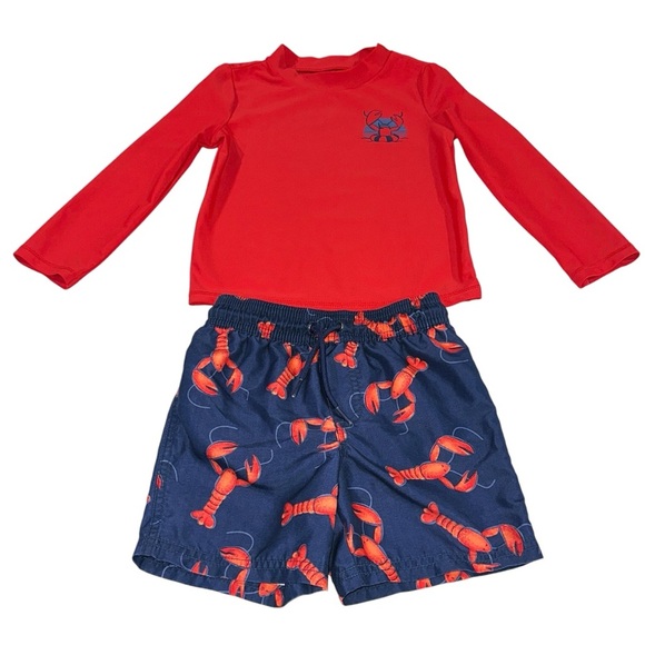 Carter’s Boys 4T Lobster Swim Set - Picture 1 of 8